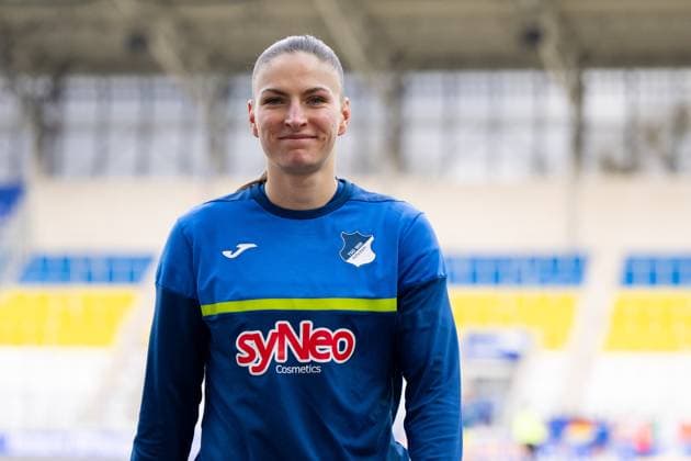 Melissa Koessler (TSG Hoffenheim, 25), GER, FC Carl Zeiss Jena vs TSG 1899 Hoffenheim, Fussball Google Pixel Frauen Bundesliga, 11. Spieltag, Saison 2024 2025, 26.01.2025 DFB regulations prohibit any use of photographs as image sequences and or quasi-video GER, FC Carl Zeiss Jena vs TSG 1899 Hoffenheim, Fussball Google Pixel Frauen Bundesliga, 11. Spieltag, Saison 2024 2025, 26.01.2025 Jena Copyright: xEibner-Pressefoto Memmlerx EP_MMR