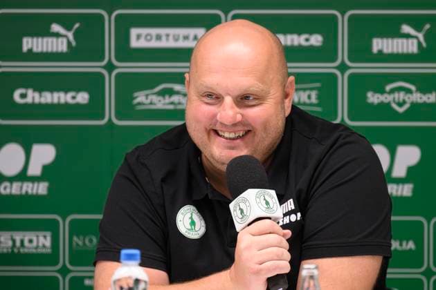 Trener Bohemians Jaroslav Vesely na tiskove konferenci fotbaloveho klubu Bohemians Praha 1905 pred startem jarni casti prvni ligy, 29. ledna 2025, Praha. (CTKxPhoto CTK) CTKPhotoP2025012905058  CTKPhotoP2025012905058