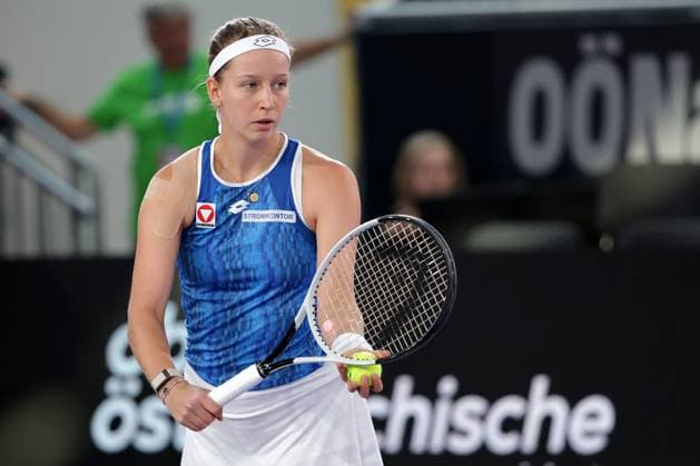 TENNIS - WTA, Tennis Damen Upper Austria Ladies Linz LINZ,AUSTRIA,29.JAN.25 - TENNIS - WTA Tour, Upper Austria Ladies Linz. Image shows Sinja Kraus (AUT).  GEPAxpictures xWalterxLuger