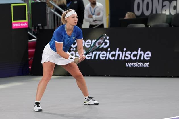 TENNIS - WTA, Tennis Damen Upper Austria Ladies Linz LINZ,AUSTRIA,29.JAN.25 - TENNIS - WTA Tour, Upper Austria Ladies Linz. Image shows Anna Blinkova (RUS).  GEPAxpictures xWalterxLuger