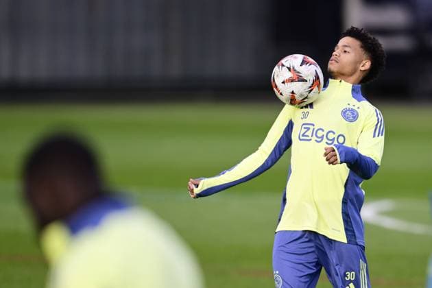 AMSTERDAM - Gaston Avila of Ajax during MD-1 training ahead of the match against Galatasaray at the Johan Cruijff ArenA on Jan. 29, 2025 in Amsterdam, Netherlands. ANP OLAF CRACK UEFA Europa Europa League 2024 25 xVIxANPxSportx xxANPxIVx 518634274 originalFilename: 518634274.jpg