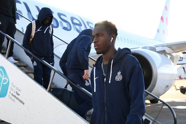 Rangers FC v Royale Union Saint-Gilloise - UEFA Europa League Media Activities 29 01 2025 GLASGOW, SCOTLAND - JANUARY 29 : Mamadou Thierno Barry of Union pictured during arrival at the airport prior the UEFA Europa League 2024 25 League Phase MD8 match between Rangers FC and Royale Union Saint-Gilloise on January 29, 2025 in Glasgow, Scotland, 29 01 2025 Glasgow Scotland  Copyright: xVincentxKalutx