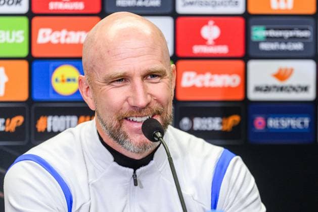 250129 Head coach Henrik Rydström of Malmö FF during a UEFA Europa League press conference, PK, Pressekonferenz on January 29, 2025 in Prague. Photo: Mathilda Ahlberg BILDBYRAN kod MA MA0777 fotboll football soccer fotball uefa europa league europa league presskonferens press conference malmö ff bbeng Copyright: MATHILDAxAHLBERG BB250129MA031