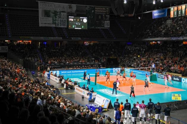 Die volle Max-Schmeling-Halle,, BRVolleys vs PGE Projekt Warschau n, Champions League , 2025_01_29 Berlin Berlin Land Copyright: xFootxBowl ThomasxSobotzkix