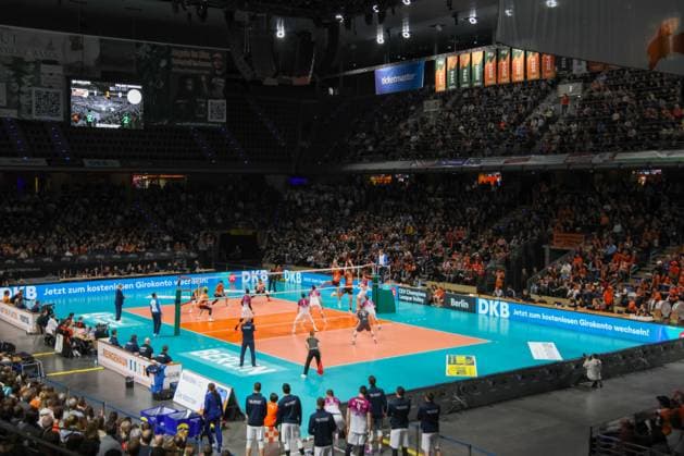 Die volle Max-Schmeling-Halle,, BRVolleys vs PGE Projekt Warschau n, Champions League , 2025_01_29 Berlin Berlin Land Copyright: xFootxBowl ThomasxSobotzkix