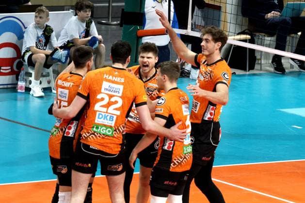 DEU, CEV Champions League, BR Volleys vs. Projekt WARSZAWA, 29.01.2025, Max-Schmeling-Halle, Berlin, DEU, CEV Champions League, BR Volleys vs. Projekt WARSZAWA, im Bild BR Volleys-Spielerkreis Foto: Juergen Engler nordphoto GmbH