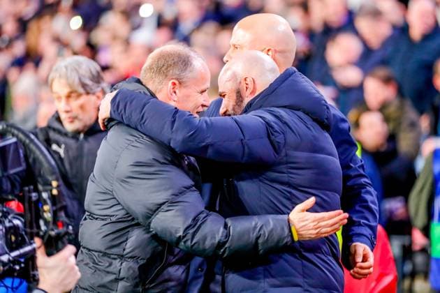 EINDHOVEN, 29-01-2025, Philips Stadium, UEFA Champions League season 2024 25, match between PSV and Liverpool FC, PSV coach Peter Bosz PSV - Liverpool  x27612563x Copyright: