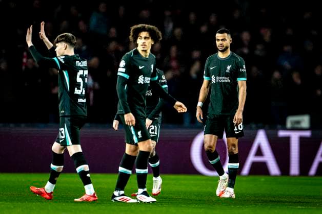 Liverpool FC forwarder Cody Gakpo during the match PSV - Liverpool at the Philips stadium for the Champions League - League phase - Matchday 8 season 2024-2025 in EINDHOVEN, Netherlands on 29 january 2025, (photo by Marcel van Dorst EYE4images DeFodi Images) Defodi-746_211566