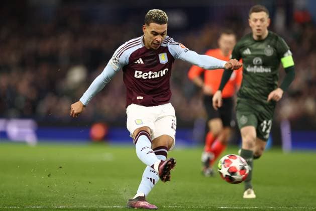 Morgan Rogers of Aston Villa scores to make it 2-0 Aston Villa v Celtic, UEFA Champions League, Group Stage, Football, Villa Park, Birmingham, UK - 29 Jan 2025 EDITORIAL USE ONLY No use with unauthorised audio, video, data, fixture lists, club league logos or live services. Online in-match use limited to 120 images, no video emulation. No use in betting, games or single club league player publications. Copyright: xRyanxBrowne Shutterstockx 15122167ar