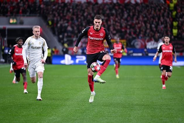 29.01.2025, Fussball, Champions League, 8. Spieltag, Saison 2024 2025, Bayer 04 Leverkusen - Sparta Prag, Patrik Schick (Bayer Leverkusen) xRHR-FOTO TKx Copyright: RHR-FOTOx RHR-FOTO TK