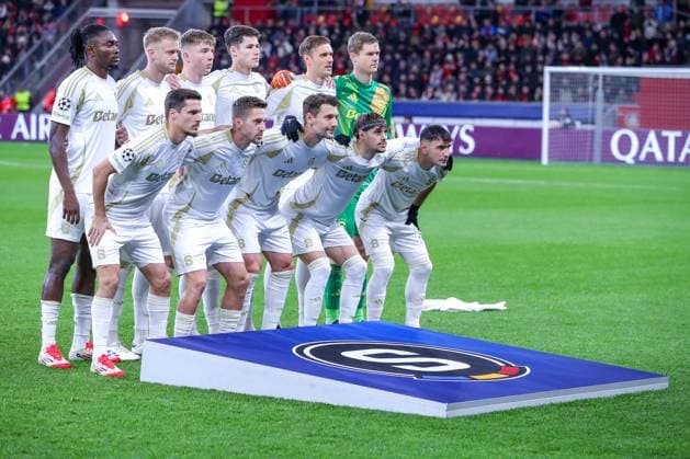 29.01.2025, Fußball, Bayer 04 Leverkusen - AC Sparta Prag, UEFA Champions League, 8. Spieltag, BayArena, Saison 2024 2025: Startelf Sparta Prag Nordrhein-Westfalen Deutschland