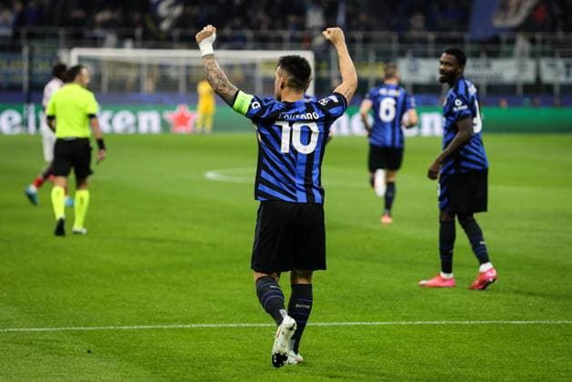 Milan, Italy, January 29st 2025: Lautaro Martinez (Inter) celebrate your goal during the match between Inter and Monaco for UEFA Champions League at San Siro Stadium, Italy. (RogÃ rio Moroti SPP) Copyright: xRogÃ rioxMorotix xSPPx spp-en-RoMoSp-688A3011