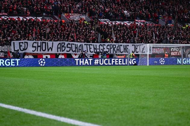 29.01.2025, Fussball, Champions League, 8. Spieltag, Saison 2024 2025, Bayer 04 Leverkusen - Sparta Prag, Fanbanner Bayer Leverkusen, xRHR-FOTO TKx Copyright: RHR-FOTOx RHR-FOTO TK