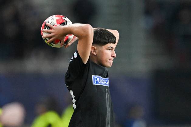 SOCCER - UEFA CL, Sturm vs RB Leipzig KLAGENFURT,AUSTRIA,29.JAN.25 - SOCCER - UEFA Champions League, SK Sturm Graz vs RasenBallsport Leipzig. Image shows Arjan Malic (Sturm).  GEPAxpictures xAvnixRetkoceri