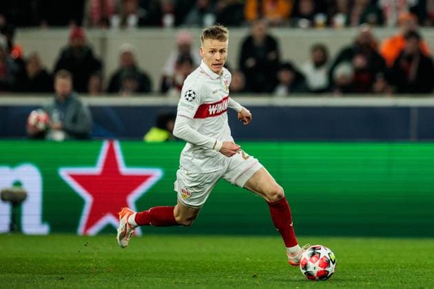 UEFA Champions League: VfB Stuttgart - FC Paris Saint-Germain; 29.01.2025 Chris Führich (VfB Stuttgart, 27) am Ball UEFA Champions League: VfB Stuttgart - FC Paris Saint-Germain; Stuttgart, Arena Stuttgart am 29.01.2025 Copyright: xBEAUTIFULxSPORTS Wunderlx