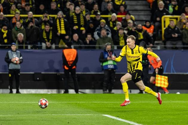 UEFA Champions League: Borussia Dortmund - FC Shakhtar Donetsk; 29.01.2025 Maximilian Beier (Borussia Dortmund, 14) UEFA Champions League: Borussia Dortmund - FC Shakhtar Donetsk; Signal Iduna Park, Dortmund; 29.01.2025 Copyright: xBEAUTIFULxSPORTS Buriakovx