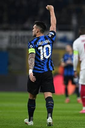 Cm Milano 29 01 2025 - Champions League Inter-Monaco foto Cristiano Mazzi Image nella foto: esultanza gol Lautaro Martinez 