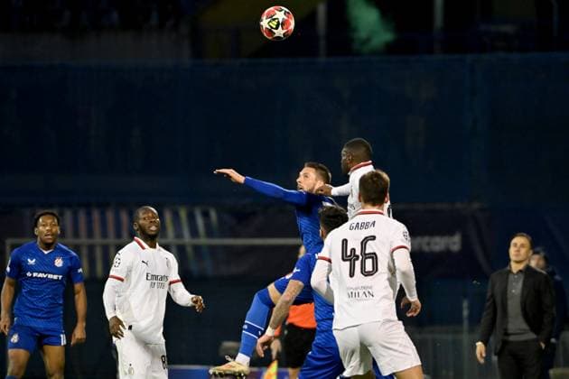 Zagreb, Croatia, January 29th 2024: During the UEFA Champions League, League phase, match between Dinamo Zagreb and Milan at Stadium Maksimir, Zagreb, Croatia. (Igor Kupljenik SPP) Copyright: xIgorxKupljenikx xSPPx spp-en-IgKuSp-IK3_2268