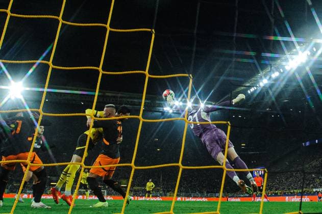 DORTMUND, GERMANY - 29 JANUARY, 2025: ++ - The match UEFA Champions League Borussia Dortmund vs. Shakhtar Donetsk at Signal Iduna Park. For editorial use only. Resale or distribution is prohibited.  Copyright: xVITALIIxKLIUIEVx