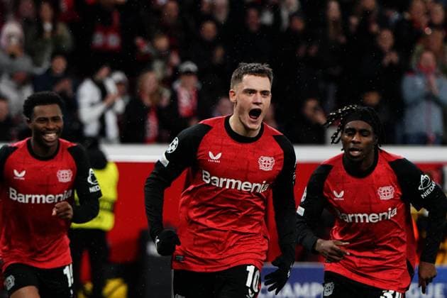 Fussball, UEFA Champions League 2024 2025, Bayer 04 Leverkusen - Sparda Prag 29.01.2025 Bayarena Leverkusen, Florian Wirtz, Bayer 04 Leverkusen, Torjubelt