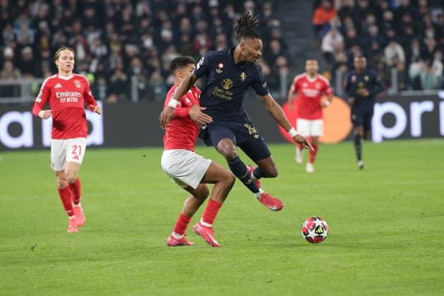Kephren Thuram (Juventus FC) in action during Juventus FC vs SL Benfica, UEFA Champions League football match in Turin, Italy, January 29 2025  Copyright: xClaudioxBenedetto IPAxSportx xipa-agency.netx xx IPA_53440867 IPA_Agency_IPA53440867