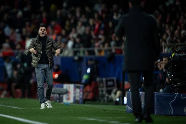 Head Coach Michel Sanchez (Girona FC) gestures during a UEFA Champions League match between Girona FC and Arsenal FC at Estadi Municipal de Montilivi in Girona, Girona, Spain, on January 29 2025. Photo by Felipe Mondino Copyright: x@FELIPExMONDINOx