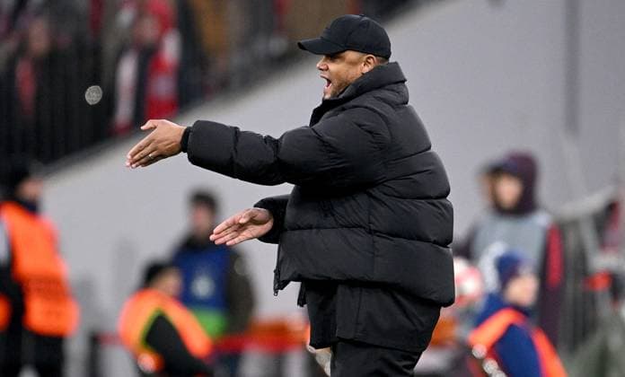 FUSSBALL CHAMPIONS LEAGUE SAISON 2024 2025 Vorrunde 8. Spieltag FC Bayern Muenchen - Slovan Bratislava 29.01.2025 Trainer Vincent Kompany (FC Bayern Muenchen)