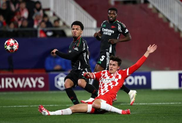 Ethan Nwaneri of Arsenal Girona v Arsenal, UEFA CHampions League, Estadi Montilivi, Girona, Spain - 29 01 2025 Editorial use only  Copyright: xMartinxSerasxLima Shutterstockx 15124935a