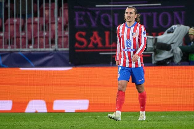 Salzburg, Österreich 29. Januar 2025: Champions League - 2024 2025 - RB Salzburg vs. Atletico de Madrid Im Bild: Torschütze Antoine Griezmann (Madrid) nach seinem Tor zum 0:2 Red Bull Arena Copyright: xFotostandx xWassmuthx