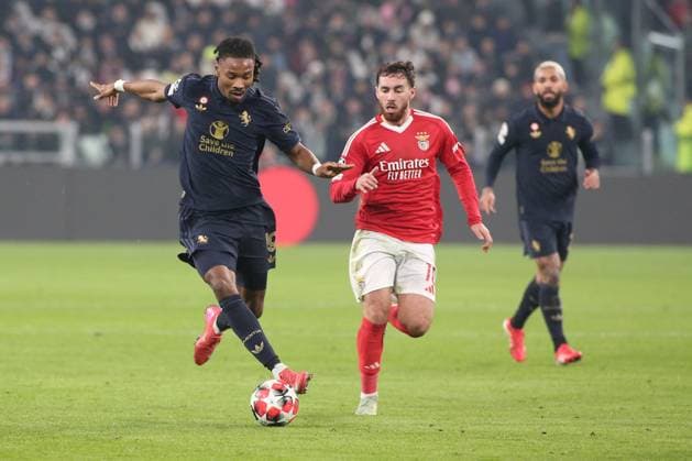 CALCIO - UEFA Champions League - Juventus FC vs SL Benfica Kephren Thuram (Juventus FC) in action during Juventus FC vs SL Benfica, UEFA Champions League football match in Turin, Italy, January 29 2025 Turin Italy  Copyright: xIPAxSport ABACAx