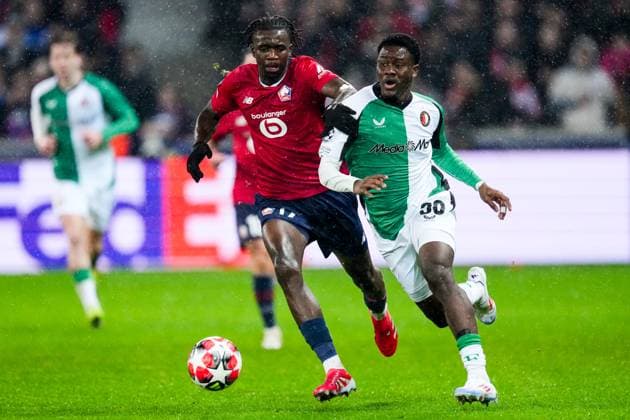 UEFA Champions League: Lille OSC v Feyenoord Lille - Ibrahim Osman of Feyenoord during the eight and final round of new format of the Champions League 2024 2025. The match is set between Lille OSC and Feyenoord at Stade Pierre-Mauroy on 29 January 2025 in Lille, France. Copyright: xTomxBodex
