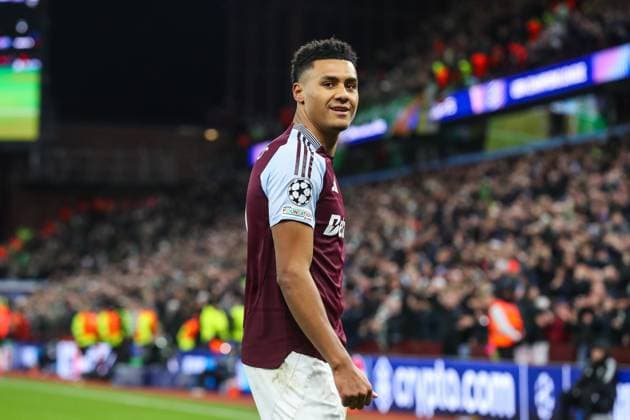 UEFA Champions League Matchday 8 of 8 Aston Villa v Celtic Ollie Watkins of Aston Villa celebrates his goal to make it 3-2 during the UEFA Champions League Matchday 8 of 8 Aston Villa vs Celtic at Villa Park, Birmingham, United Kingdom, 29th January 2025 (Photo by Gareth Evans News Images) Copyright: xGarethxEvans NewsxImagesx