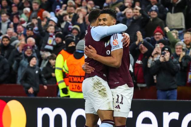 UEFA Champions League Matchday 8 of 8 Aston Villa v Celtic Ollie Watkins of Aston Villa celebrates his goal to make it 3-2 during the UEFA Champions League Matchday 8 of 8 Aston Villa vs Celtic at Villa Park, Birmingham, United Kingdom, 29th January 2025 (Photo by Gareth Evans News Images) Copyright: xGarethxEvans NewsxImagesx