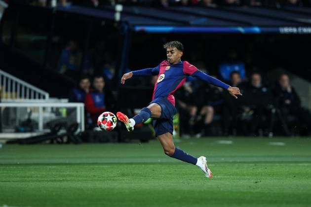 Lamine Yamal FC Barcelona, Barca during the UEFA Champions League 2024 25 League Phase MD8 match between FC Barcelona and Atalanta BC at Estadi Olimpic Lluis Companys on January 29, 2025 in Barcelona, Spain. (Photo by Xavi Bonilla DeFodi Images) Defodi-674_20250129_XB3_1517