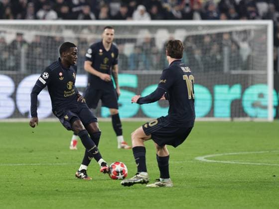 Juventus v SL Benfica - UEFA Champions League 2024 25 League Phase MD8 Timothy Weah participates in the Champions League 2024-2025 match between Juventus and Benfica in Torino, Italy, on January 29, 2025. Torino ITA Italy  Copyright: xLorisxRosellix originalFilename:roselli-juventus250129_np9sv.jpg