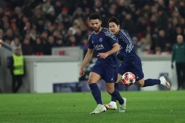Stuttgart 29. January 2025 Uefa Champions League phase 2024 25 Matchday 8, VFB Stuttgart - Paris Saint Germain v.l., Goncalo Ramos (Paris Saint-Germain) in aktion, in action, Copyright: JoaquimxFerreira