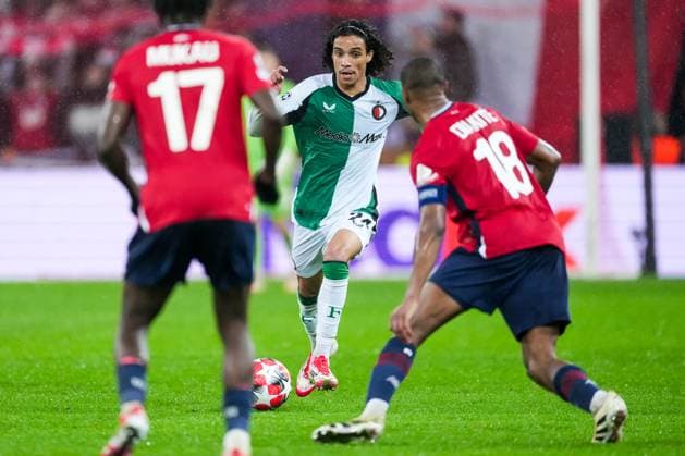 UEFA Champions League: Lille OSC v Feyenoord Lille - Gjivai Zechiel of Feyenoord during the eight and final round of new format of the Champions League 2024 2025. The match is set between Lille OSC and Feyenoord at Stade Pierre-Mauroy on 29 January 2025 in Lille, France. Copyright: xTomxBodex