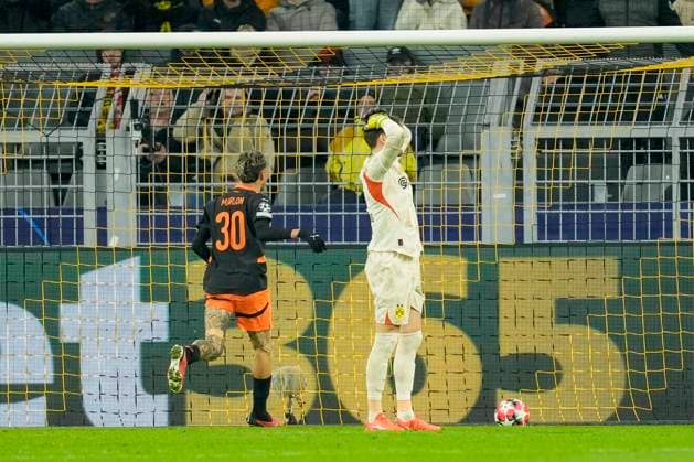 Marlon Gomes (Shakhtar Donetsk) scores his team s first goal during the UEFA Champions League 2024 25 League Phase MD8 match between Borussia Dortmund and FC Shakhtar Donetsk at Signal Iduna Park on January 29, 2025 in Dortmund, Germany. (Photo by Alex Gottschalk DeFodi Images) Defodi-001_20250129__1320878