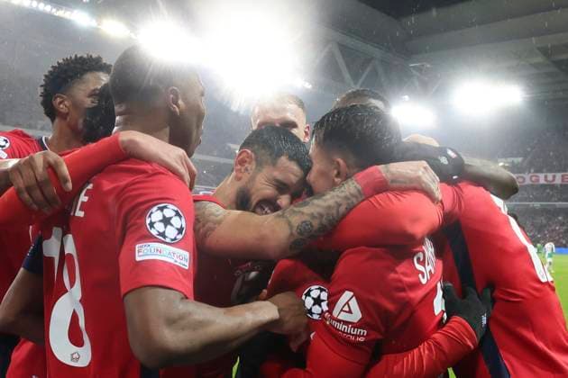 Champions league LOSC - Fayenoord PHOTOPQR VOIX DU NORD Thierry Thorel ; 29 01 2025 ; Villeneuve d Ascq , le 29 janvier 2025 , Les lillois du LOSC reçoivent le Feyenoord Rotterdam pour le compte de la 8eme journee d UEFA Champions League a la Decathlon Arena - Photo : Thierry Thorel La Voix du Nord Hauts de France France  Copyright: xPHOTOPQR VOIXxDUxNORD MAXPPPxThierryxThorelx 20250129VDN0261 20250129VDN0261