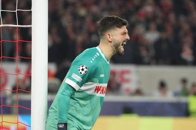 29.01.25 VfB Stuttgart - Paris St. Germain Deutschland, Stuttgart, 29.01.2025, Fussball, UEFA Champions League, VfB Stuttgart - Paris St. Germain: Fabian Bredlow (VfB Stuttgart).