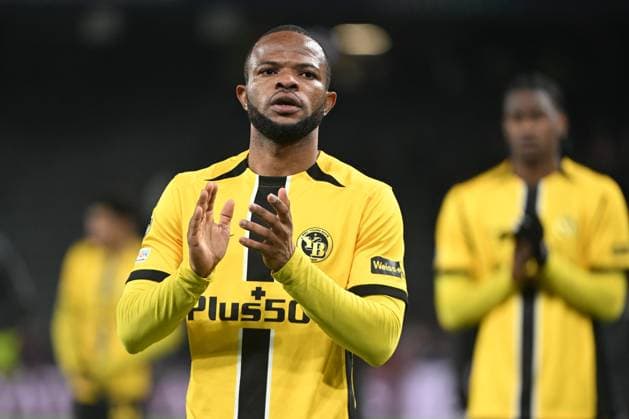 29.01.2025, Bern, Stadion Wankdorf, Uefa Champions League: BSC Young Boys - Roter Stern Belgrad, 15 Meschack Elia (Young Boys). Bern Stadion Wankdorf Bern Switzerland *** 29 01 2025, Bern, Stadion Wankdorf, Uefa Champions League BSC Young Boys Red Star Belgrade, 15 Meschack Elia Young Boys Bern Stadion Wankdorf Bern Switzerland Copyright: xJustPictures.ch ManuelxWinterbergerx jp-de-MaWi-MWI_1271