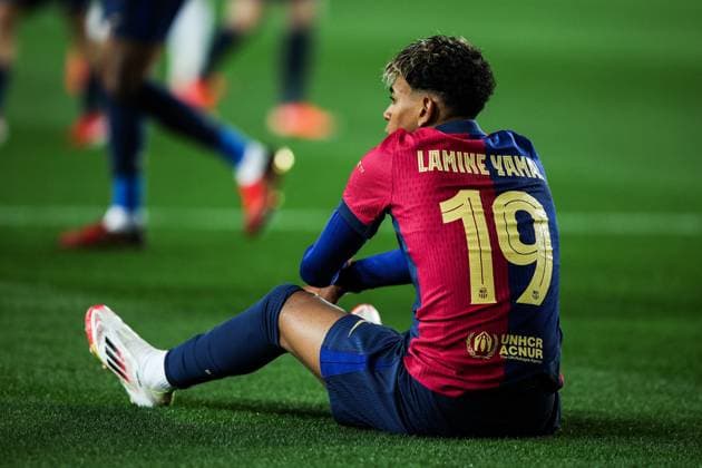 Lamine Yamal FC Barcelona, Barca during the UEFA Champions League 2024 25 League Phase MD8 match between FC Barcelona and Atalanta BC at Estadi Olimpic Lluis Companys on January 29, 2025 in Barcelona, Spain. (Photo by Xavi Bonilla DeFodi Images) Defodi-674_20250129_XB3_2093
