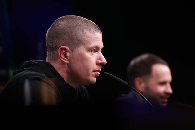 29.01.2025, UEFA Champions League, 8. Spieltag, Borussia Dortmund - Shakhtar Donetsk, Pressekonferenz mit Trainer Mike Tullberg (Borussia Dortmund), Dortmund Signal Iduna Park NRW Deutschland xRHR-FOTO DEx Copyright: DennisxEwert RHR-FOTOx RHR-FOTO DE