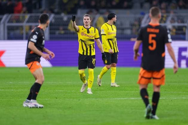29.01.2025, UEFA Champions League, 8. Spieltag, Borussia Dortmund - Shakhtar Donetsk, Marcel Sabitzer (Borussia Dortmund), Dortmund Signal Iduna Park NRW Deutschland xRHR-FOTO DEx Copyright: DennisxEwert RHR-FOTOx RHR-FOTO DE