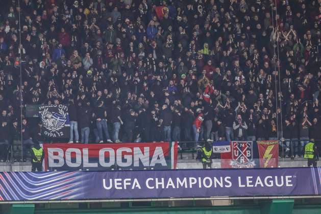 Supporters (Bologna) during the Uefa Champions League match between Sporting CP Lisboa 1-1 Bologna FC at Estdio Jos Alvalade on January 29, 2025 in Lisboa, Italy. Noxthirdxpartyxsales  (280021573)