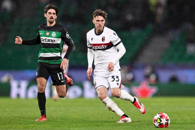 Juan Miranda (Bologna)Francisco Trincao (Sporting CP Lisboa) during the Uefa Champions League match between Sporting CP Lisboa 1-1 Bologna FC at Estdio Jos Alvalade on January 29, 2025 in Lisboa, Italy. Noxthirdxpartyxsales  (280021470)
