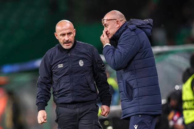 Vincenzo Italiano Coach (Bologna) during the Uefa Champions League match between Sporting CP Lisboa 1-1 Bologna FC at Estdio Jos Alvalade on January 29, 2025 in Lisboa, Italy. Noxthirdxpartyxsales  (280021478)
