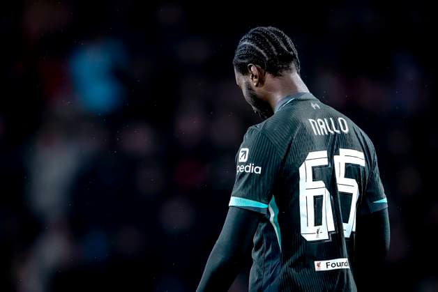 Liverpool FC defender Amaro Nallo during the match PSV - Liverpool at the Philips stadium for the Champions League - League phase - Matchday 8 season 2024-2025 in EINDHOVEN, Netherlands on 29 january 2025, (photo by Marcel van Dorst EYE4images DeFodi Images) Defodi-746_211832