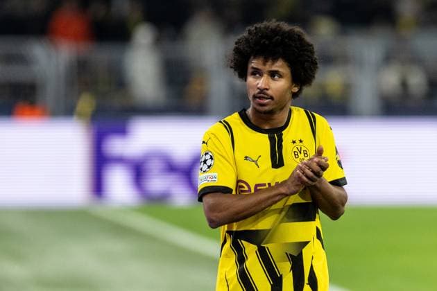 UEFA Champions League: Borussia Dortmund - FC Shakhtar Donetsk; 29.01.2025 Karim Adeyemi (Borussia Dortmund, 27) verlässt Spielfeld nach der Auswechslung. UEFA Champions League: Borussia Dortmund - FC Shakhtar Donetsk; Signal Iduna Park, Dortmund; 29.01.2025 Copyright: xBEAUTIFULxSPORTS Buriakovx