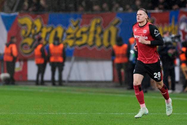 UEFA Champions League, Bayer Leverkusen - Sparta Prag, 29.01.2025 Artem Stepanov (Bayer 04 Leverkusen, 29). UEFA Champions League, Bayer Leverkusen - Sparta Prag, 8. Spieltag, am 29.01.2025, BayArena, Leverkusen UEFA regulations prohibit any use of photographs as image sequences and or quasi-video Copyright: xBEAUTIFULxSPORTS Meuselx